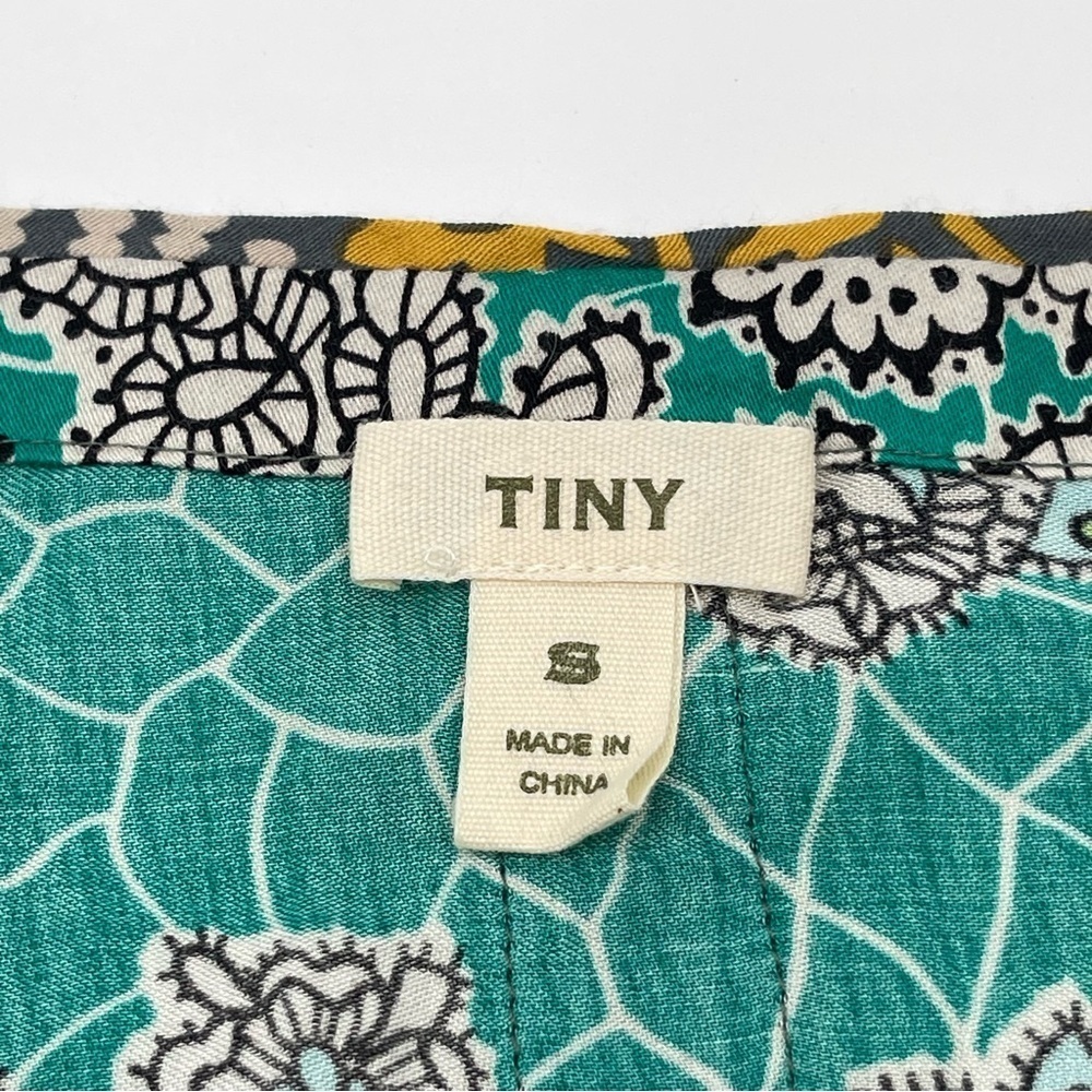 Tiny for Anthropologie Scarf Printed Tunic Dress Crochet Front Pockets Small - Picture 11 of 15